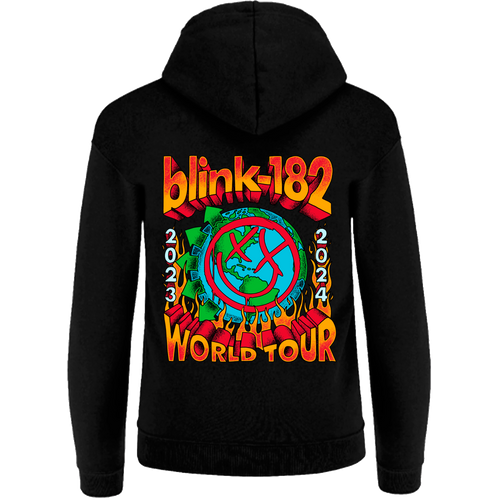 BLINK 182 BLACK ZIP HOODIE