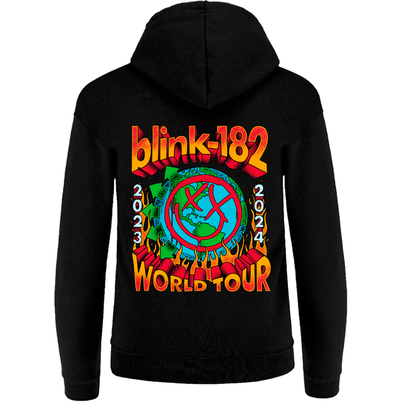 BLINK 182 BLACK ZIP HOODIE