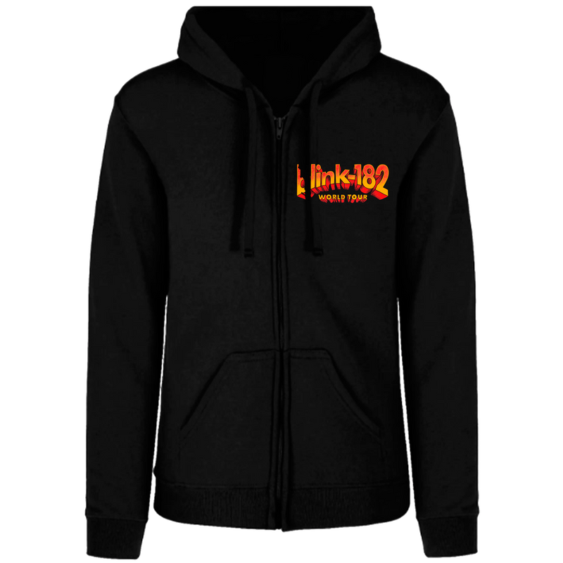 BLINK 182 BLACK ZIP HOODIE