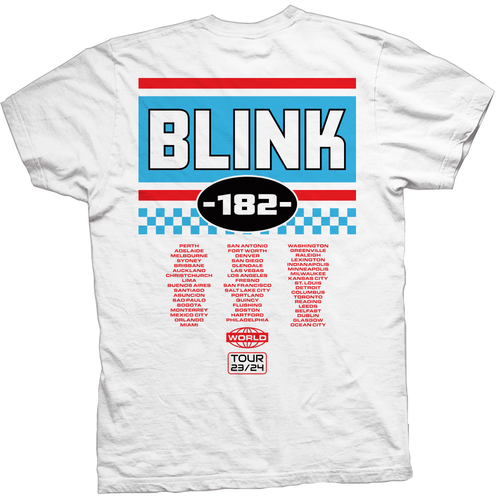 BLINK 182 BMXER WHITE TEE