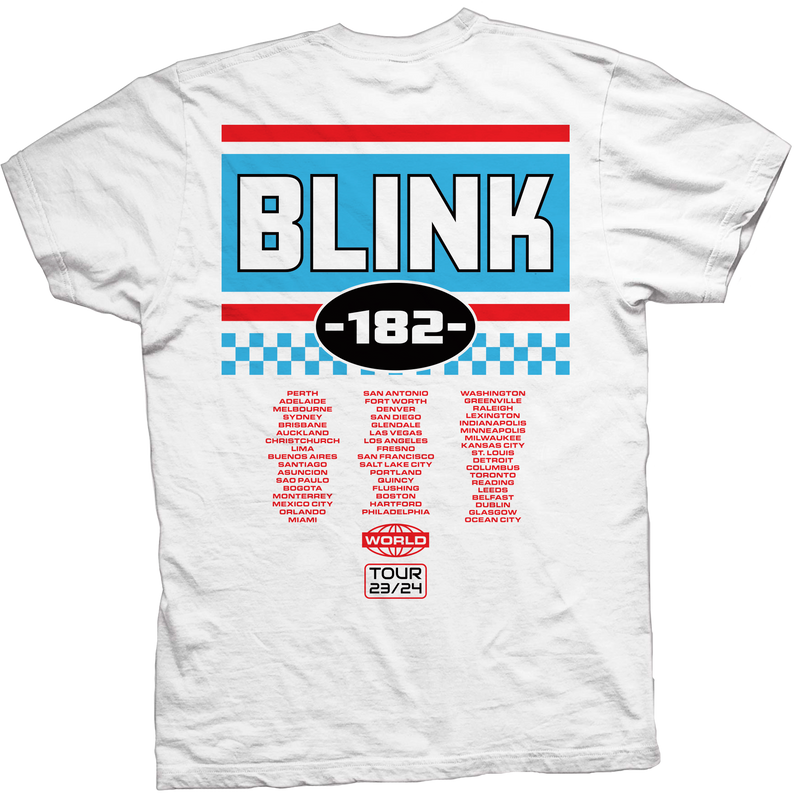 BLINK 182 BMXER WHITE TEE