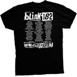 BLINK 182 OVER LAP BLACK TEE