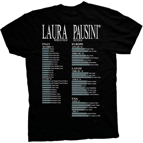 LAURA PAUSINI TOUR BLACK TEE