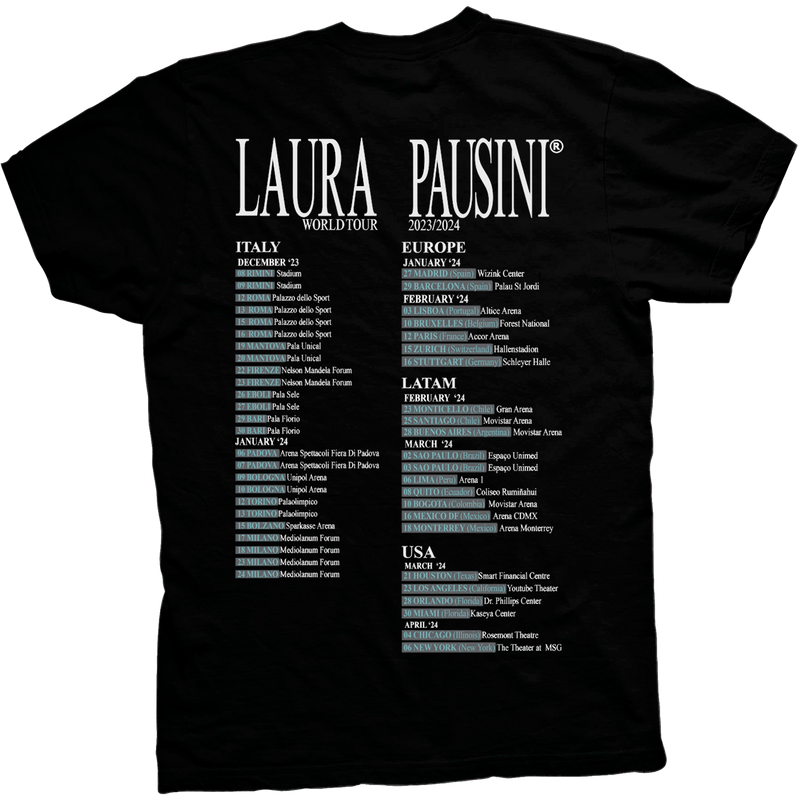 LAURA PAUSINI TOUR BLACK TEE