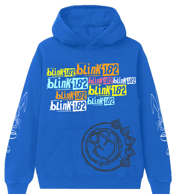 BLINK 182 BLUE HOODIE