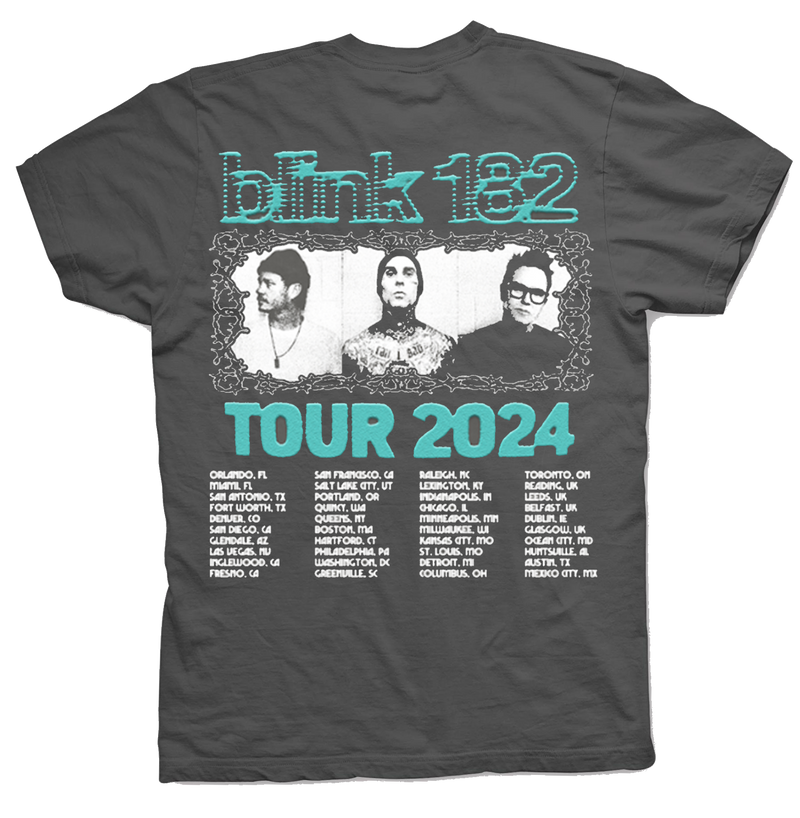 BLINK 182 CHARCOAL TEE