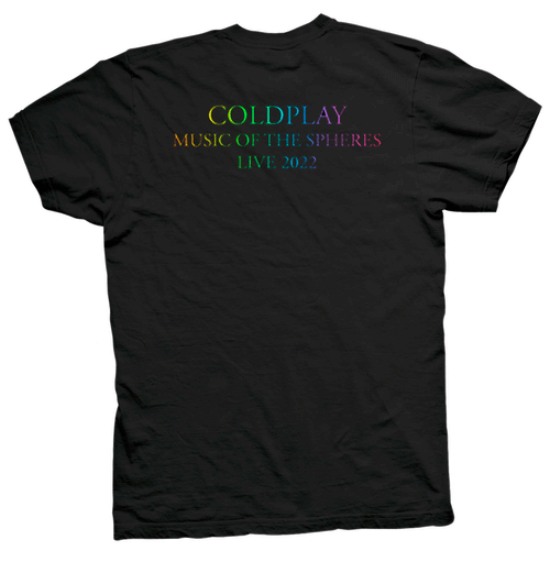 Playera Coldplay Colors Photo/ Tour Black