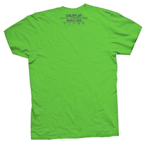 Playera Coldplay Is An Alien Sharp Green