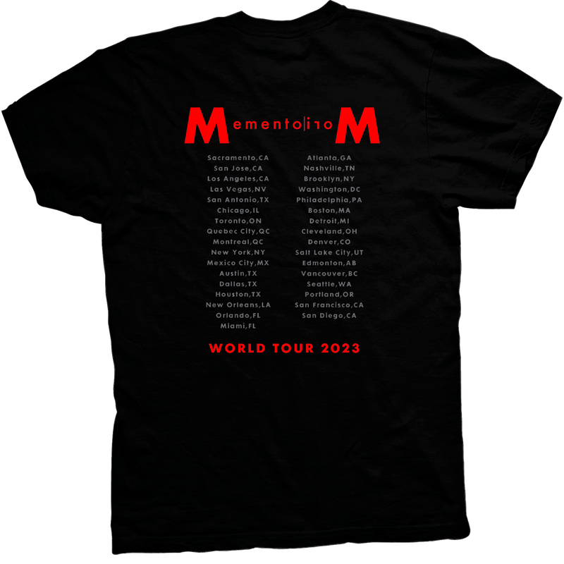 DMO DATE BACK BLACK TOUR TEE